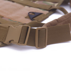 Jinteng harnes taktis nilon <span class=keywords><strong>Molle</strong></span>, rompi pelampung untuk anjing bisa disesuaikan latihan berburu piring - Product Image 4