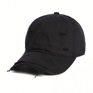 Wholesale Unisex Adjustable <b>Women</b> Men Vintage Distressed Dad Hat Washed Cotton Custom Logo Baseball <b>Cap</b> - Product Image 2