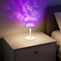 Lampe de table projecteur d'aurore LED moderne personnalisable pour intérieur, avec télécommande et rechargeable, idéale comme cadeau romantique et veilleuse