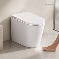 WC intelligent portable avec bidet électrique, siège chauffant, capteur de chasse automatique et télécommande