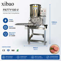 Machine automatique de formage de galettes de viande, machine à hamburgers commerciale avec système de convoyage pour l'industrie