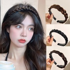 Fascia per capelli con treccia di riso intrecciata per capelli per donne con zampa attorcigliata accessorio decorativo per il trucco - Product Image 1