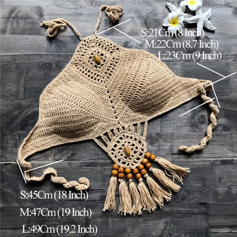 Áo Tắm Thời Trang Phụ Nữ Nóng Bỏng Handmade Crochet Sexy Bikini Top