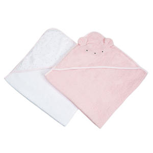 Ensemble <span class=keywords><strong>de</strong></span> 2 serviettes <span class=keywords><strong>de</strong></span> <span class=keywords><strong>bain</strong></span> tissées 100 % coton pour nouveau-né avec <span class=keywords><strong>cape</strong></span>, compressées, 76x76cm, idéal pour cadeau <span class=keywords><strong>de</strong></span> naissance - Product Image 2