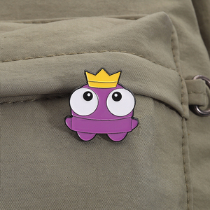 Забавная эмалированная булавка с большими глазами, брошь в мультяшном стиле, креативный значок на лацкане, ювелирный подарок для друзей и детей - Product Image 3