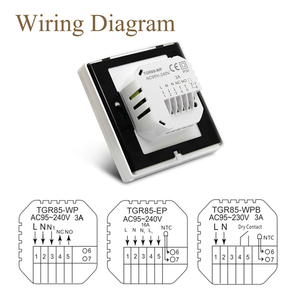 <span class=keywords><strong>Beok</strong></span> TGR85 thermostat écran tactile chauffage par le sol tuya wifi thermostat intelligent - Product Image 3