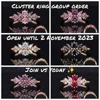 Blanc D couleur ronde moissanite bague de fiançailles pierre précieuse cultivée en laboratoire marquise 14K 18K bijoux en or en vente
