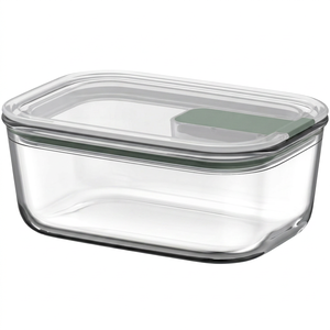 Meilleures ventes : Contenant alimentaire en verre avec couvercle hermétique à un clic, compatible micro-ondes - Product Image 1