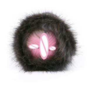 All'ingrosso 2 in 1 doppio foro realistico masturbatore maschile con la Vagina e anale con la pelliccia di animale artificiale uomo masturbazione Stroker - Product Image 2