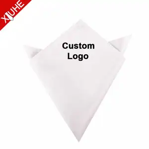 China supplier Handkerchiefs Custom LOGO Embroidery Handkerchief Women Custom Cotton Pocket Squares