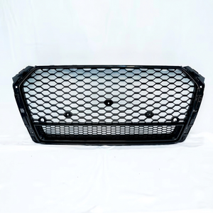 New OEM Custom Glossy Black Honeycomb Mesh <b>Car</b> Grille Audi A4L/S4 B9 2017-2019 ABS Material Black Frame High Quality PNB Brand - Product Image 1