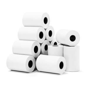 Rollo <span class=keywords><strong>de</strong></span> papel térmico 55GSM <span class=keywords><strong>de</strong></span> alta calidad para <span class=keywords><strong>caja</strong></span> registradora POS ATM recibos bancarios 57*30mm excelente para uso bancario precio <span class=keywords><strong>de</strong></span> fábrica - Product Image 1