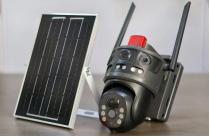 Cámara de Vigilancia Inalámbrica <span class=keywords><strong>V380</strong></span> <span class=keywords><strong>Pro</strong></span> con Energía Solar, WiFi 4G, 4K, Seguridad para Exteriores, Tarjeta SIM 4G, Cámara CCTV Solar - Product Image 3