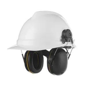 ABS sản xuất bảo vệ thính giác Mũ bảo hiểm gắn tai bìa có thể tháo rời bluetooths an toàn earmuff