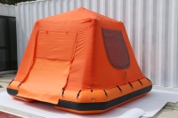 Personnalisé famille grande 3-4 personne pêche tentes flottantes camping événements extérieur gonflable eau plate-forme flottante quai avec tente