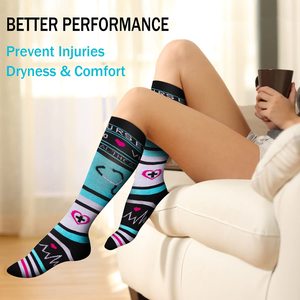 عينة مجانية منخفضة موك ممرضة تنفس ضغط شعار مخصص جوارب الركبة - Product Image 3