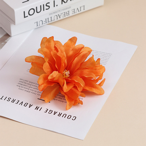 Cabeza <span class=keywords><strong>de</strong></span> Orquídea Artificial <span class=keywords><strong>de</strong></span> Seda Morada, Decoración <span class=keywords><strong>de</strong></span> Pared para Accesorios <span class=keywords><strong>de</strong></span> <span class=keywords><strong>Ropa</strong></span> y Horquillas, Estilo Antiguo, Arreglo para Bodas - Product Image 4