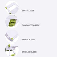 Nieuwe handmatige mandoline-snijder - verstelbare groente-/fruit-snijder voor courgettes, friet/wafels, julienne-snijder, rasp voor knoflook