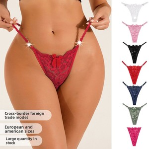 Europeo americano Sexy perizoma da donna mutandine alla moda più grandi mutandine erotiche pizzo a spessore sottile primavera puro desiderio stile - Product Image 5