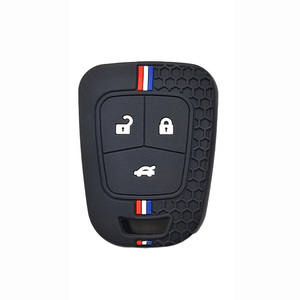 <span class=keywords><strong>Porte</strong></span>-clés en silicone pour Chevrolet Camaro Cruze Sonic Impala Malibu AVEO Equinox pour Vauxhall <span class=keywords><strong>Opel</strong></span> Astra J H, étui pour clés - Product Image 1