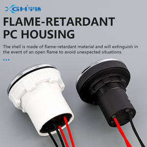 <span class=keywords><strong>Bouton</strong></span> d'allumage de cuisinière en céramique noire, anneau métallique 22/30 mm, étanche et résistant <span class=keywords><strong>à</strong></span> l'huile, 220 V, autobloquant/auto-réinitialisant - Product Image 2