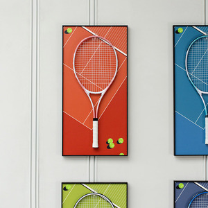 <span class=keywords><strong>Cadre</strong></span> <span class=keywords><strong>photo</strong></span> rectangulaire noir Ludaye, personnalisé, fait main, moderne, en métal et bois, simple, pour raquette <span class=keywords><strong>de</strong></span> tennis - Écologique et durable - Product Image 5