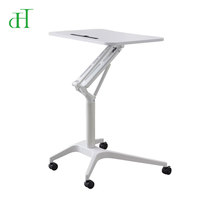 DIHAO A10 Bureau assis-debout pneumatique pliable moderne et durable, construction en alliage d'aluminium, réglage instantané de la hauteur, bureau