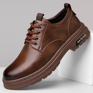 Nuovi Arrivi Primavera-Autunno: <span class=keywords><strong>Scarpe</strong></span> Casual da <span class=keywords><strong>Uomo</strong></span> in PU Fatte a Mano, Stile Retrò Workwear con Lacci e Suola in PVC, Modello 601 - Product Image 1