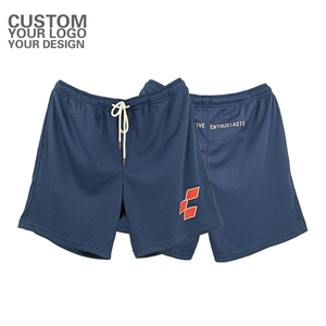 Short en maille polyester à séchage rapide personnalisable, short en maille épaisse de basket-ball pour homme - Product Image 2