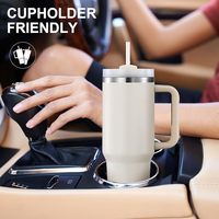 Vaso Térmico Personalizado de Acero Inoxidable de 40 Oz, Aislado al Vacío, para Oficina, Viajes, Deportes, con Pajita, a Prueba de Fugas, Libre de BPA, 6-12 Horas