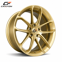 Jantes forgées CF 20 21 pouces 5x130 PCD 71.6 CB pour voitures particulières, compatibles avec les modèles 911 992 991, jantes dorées