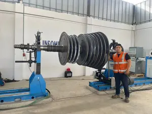Grande macchina di bilanciamento del rotore a turbina a vapore