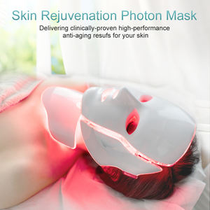 Mặt nạ đèn LED 7 màu cầm tay trị liệu ánh sáng cho da mặt và cổ, chống lão hóa, làm săn chắc da và giảm nếp nhăn, phích cắm US - Product Image 4