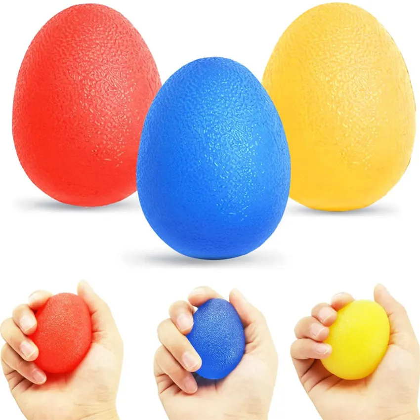 Großhandel Großhandel individuelle Form Ei-geformt squishy Pu Anti-Spielzeug Belastungskugeln Belastungskugeln individuelles Logo für Kind und Erwachsene