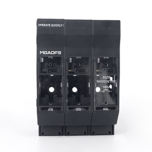Interrupteur-sectionneur à fusible NH00 3P pour montage sur rail DIN, porte-fusible à haute capacité de coupure pour système d'automatisation industrielle - Product Image 2