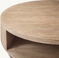 Luxus High End Innen möbel Einzigartiges Design Massiver Tannenholz Runder Couch tisch