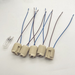 15cm gốm <span class=keywords><strong>G9</strong></span> M10 LED giữ đèn 0.5 dòng vuông Halogen ánh sáng bóng đèn vít phong cách lampholder - Product Image 2