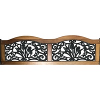 Patio extérieur En Bois Chaise de Banc K/D avec dossier EN PVC