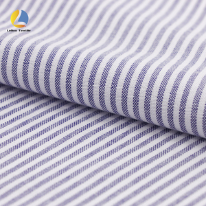 Vải Oxford sọc kẻ trơn, không nhăn, nhuộm sợi, 55% cotton 45% polyester, mới về, dùng may áo camisole - Product Image 5