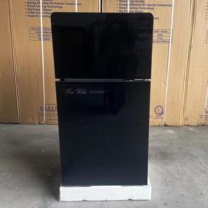 80L Doble Puerta Abierta Negro Vidrio Refrigerador Seguro Congelador Hogar Mini Nevera para el hogar Refrigerador - Product Image 2