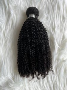 <span class=keywords><strong>Alano</strong></span> Factory Color Natural 4C Afro Kinky Curly Extension Kinky Curly Bulk Cabello humano 100% Virgin Wavy Bundle - Product Image 4