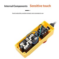Mini-treuil électrique 220V à chaîne et câble, avec interrupteur de fin de course mont/déscend et arrêt d'urgence, capacité de levage 0,5 tonne, qualité export