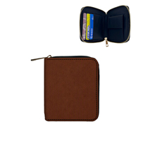 Dompet Minimalis Terlindungi dengan Kantong Koin Kancing Tekan