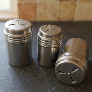 Elegant Classic Glossy Round Stainless Steel Eco-Friendly <b>Salt</b> and Pepper <b>Shaker</b> Set for Kitchen Restaurant Home Party Use - Product Image 3