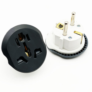 Adaptor phổ du lịch với logo tùy chỉnh màu đen tất cả trong một phổ Travel Adaptor phổ Travel cắm <span class=keywords><strong>Adapter</strong></span> - Product Image 3