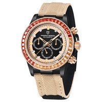 Montres pour homme Pagani Design 1777, lunette sertie de pierres précieuses, montre de luxe pour homme, montres mécaniques automatiques multifonctions pour homme