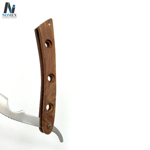 มีดโกนหนวดสำหรับผู้ชาย ใบมีดแบบตัดเดียว คุณภาพดี ขายดี ด้ามไม้ พร้อมชื่อแบรนด์ตามสั่ง - Product Image 5