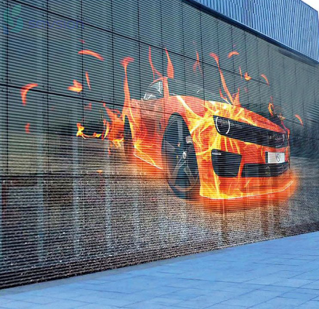 Outdoor Waterproof Full-Color Transparent Led Display Screen Light-Emitting Screen Transparent Led Display Screen