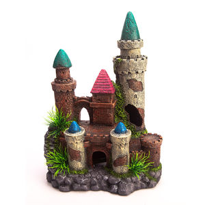 Grosir Aksesori Tangki Ikan Dekorasi Akuarium Ornamen Kastil Resin Mini Anak - Product Image 3