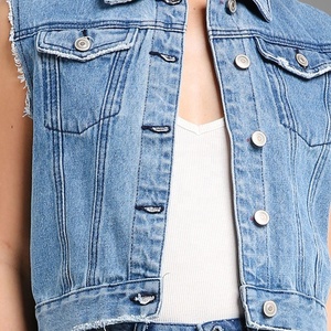 Nuovissimo Set Estivo Due Pezzi alla Moda per Donna, Vendita Calda di Gilet e Gonna in Denim, Prezzo Economico all'Ingrosso <span class=keywords><strong>Online</strong></span> - Product Image 3